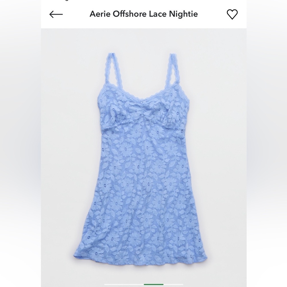 aerie Light Blue Lace nightie dress - Picture 7 of 7